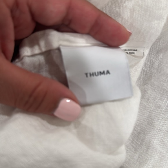 Thuma Luxury White Linen Bedding Set - Picture 3 of 3